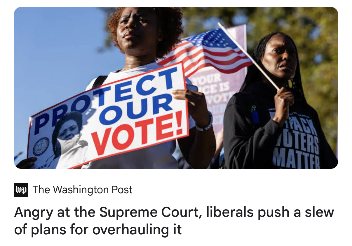 Screenshot of headline